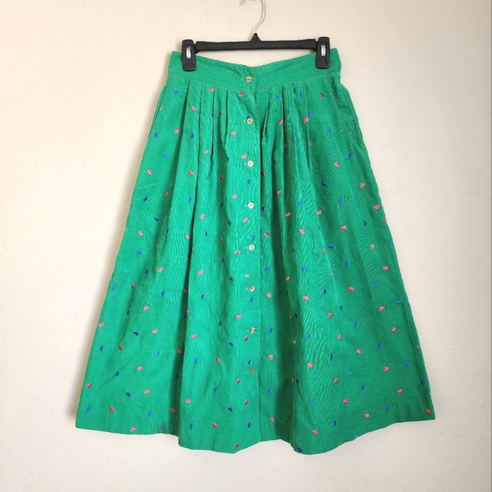 Vintage Eagle's Eye Corduroy Skirt